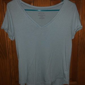 Blue V Neck